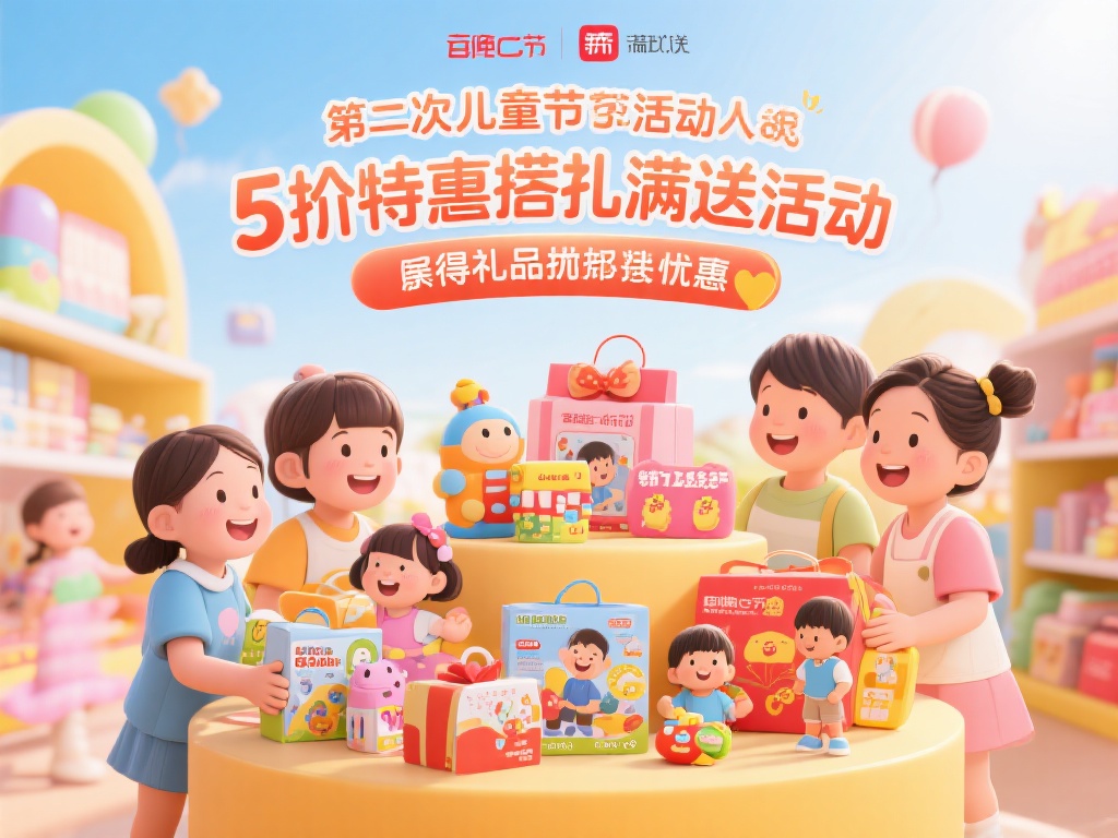本次儿童节活动设置了五档超值礼品叠加满送